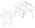 Diagram for Oven Door Parts