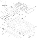 Diagram for Cooktop Parts