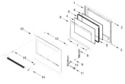 Diagram for Oven Door Parts