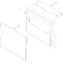 Diagram for Freezer Door Parts