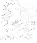 Diagram for Freezer Liner And Icemaker Parts