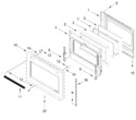 Diagram for Oven Door Parts
