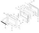 Diagram for Oven Door Parts