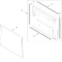 Diagram for Freezer Door Parts