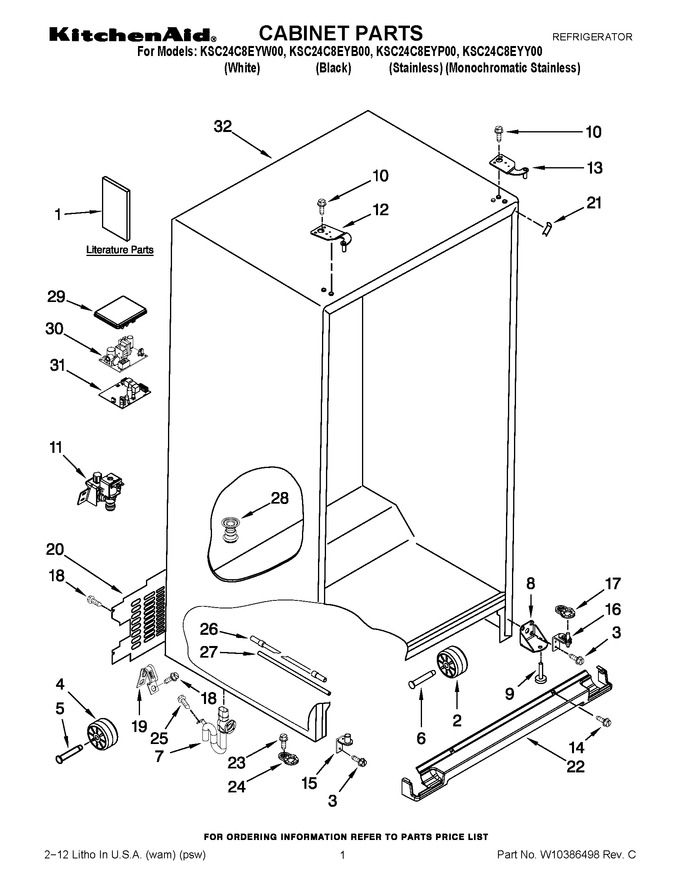Diagram for KSC24C8EYY00