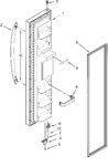 Diagram for Freezer Door Parts