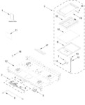 Diagram for Burner Box And Griddle Parts