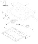 Diagram for Cooktop Parts
