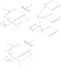 Diagram for Refrigerator Shelf Parts