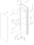 Diagram for Refrigerator Door Parts