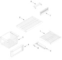 Diagram for Freezer Shelf Parts