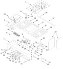 Diagram for Cooktop, Burner And Grate Parts
