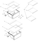 Diagram for Refrigerator Shelf Parts