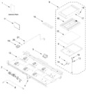 Diagram for Burner Box And Griddle Parts