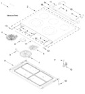 Diagram for Cooktop Parts