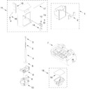 Diagram for Motor And Ice Container Parts