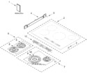 Diagram for Cooktop Parts