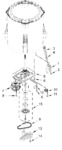 Diagram for Gearcase, Motor And Pump Parts