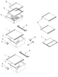 Diagram for Refrigerator Shelf Parts