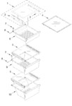 Diagram for Refrigerator Shelf Parts