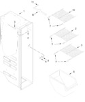 Diagram for Freezer Liner Parts