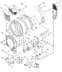Diagram for Dryer Bulkhead Parts