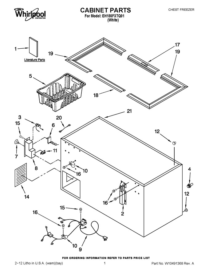 Diagram for EH185FXTQ01