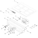Diagram for Cooktop And Control Panel Parts