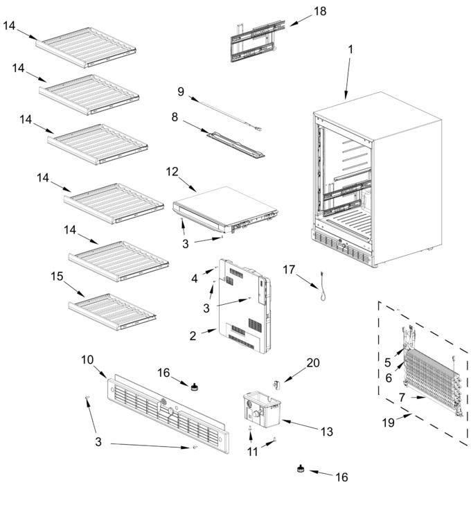 Diagram for KUWR524SBE00