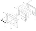 Diagram for Oven Door Parts
