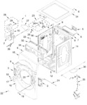 Diagram for Dryer Cabinet Parts