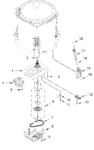 Diagram for Gearcase, Motor And Pump Parts
