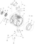 Diagram for Tub And Basket Parts