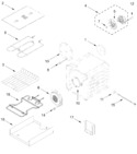 Diagram for Internal Oven Parts (18 In)