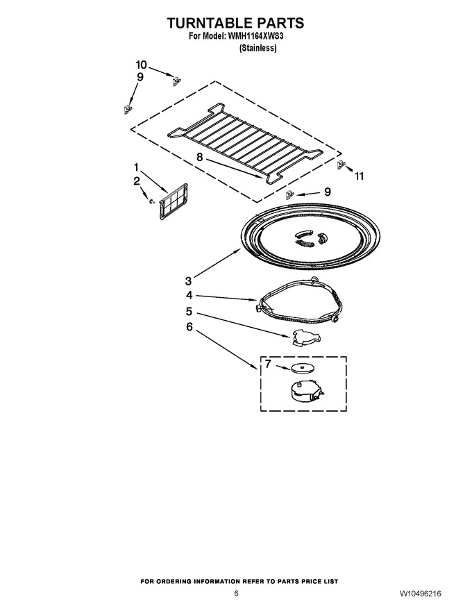Diagram for WMH1164XWS3