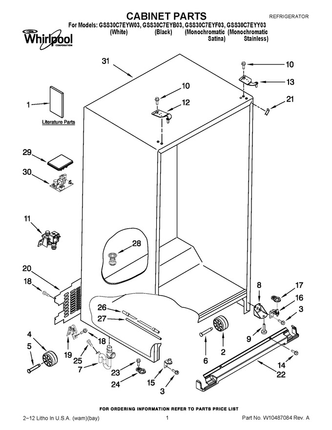 Diagram for GSS30C7EYW03