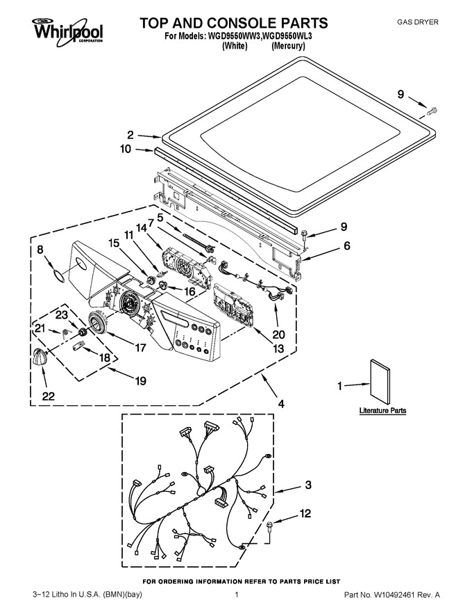 Diagram for WGD9550WL3