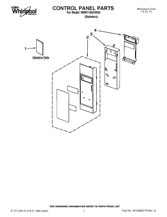 Diagram for WMH1164XWS3