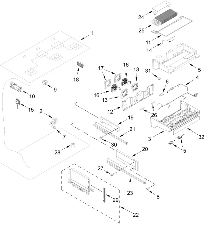 Diagram for JF36NXFXDE25