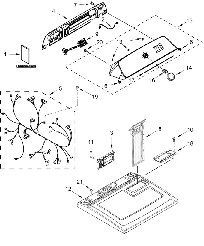 Diagram for WGD4105LSW0
