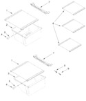 Diagram for Refrigerator Shelf Parts