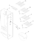 Diagram for Freezer Liner Parts