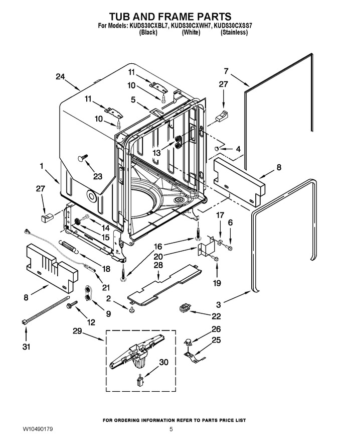 Diagram for KUDS30CXBL7