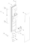 Diagram for Freezer Door Parts