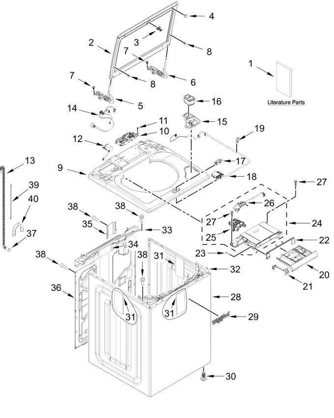 Diagram for WTW5105HW5