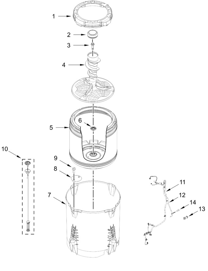 Diagram for WTW5105HW5