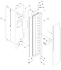Diagram for Freezer Door Parts