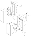 Diagram for Refrigerator Door Parts
