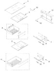 Diagram for Refrigerator Shelf Parts