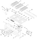 Diagram for Cooktop, Burner, And Grate Parts